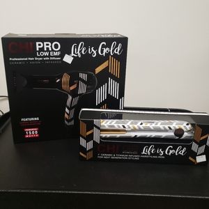 Chi pro low emf hair dryer and flat iron